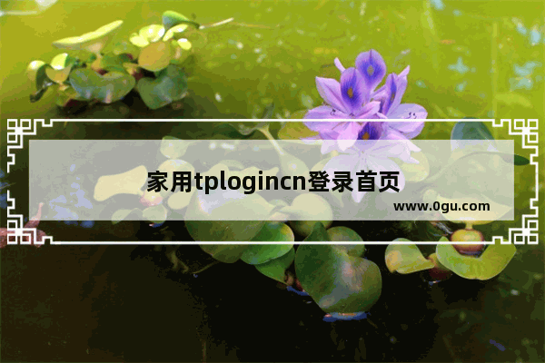 家用tplogincn登录首页