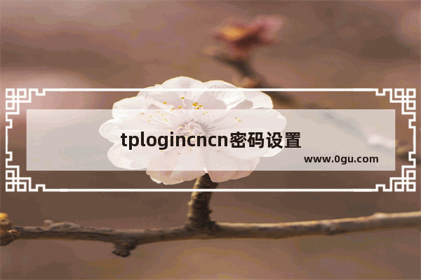 tplogincncn密码设置