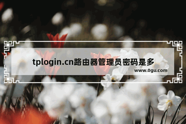 tplogin.cn路由器管理员密码是多少？(tplogin.cn路由器管理员的密码是多少？)