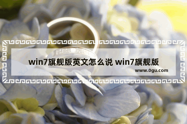 win7旗舰版英文怎么说 win7旗舰版英文是什么