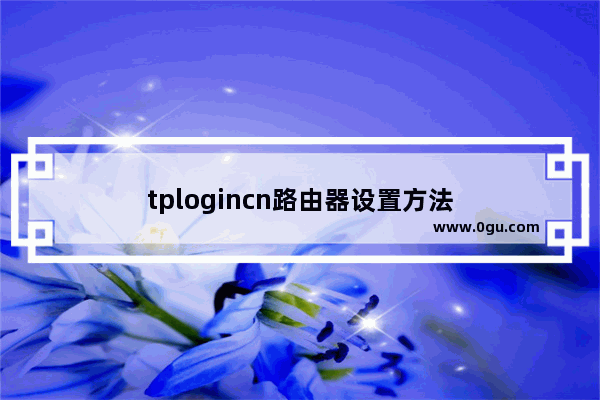 tplogincn路由器设置方法