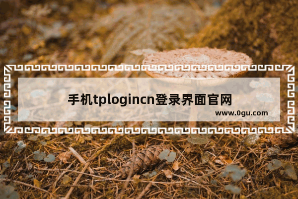 手机tplogincn登录界面官网