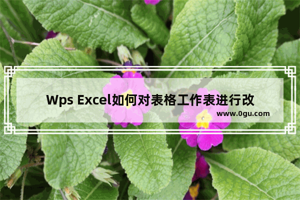 Wps Excel如何对表格工作表进行改名 WPS Excel给工作表改名的方法教程