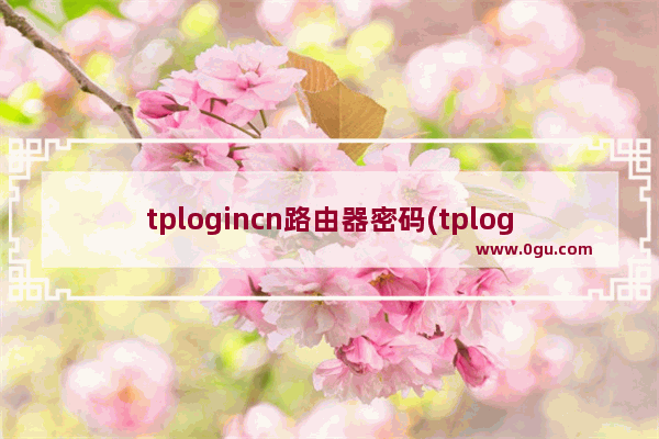 tplogincn路由器密码(tplogin忘记密码)