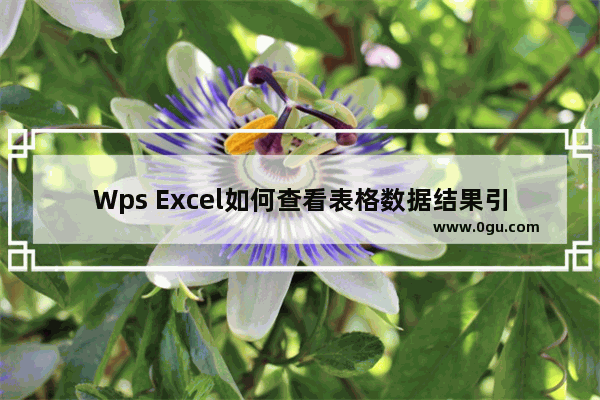 Wps Excel如何查看表格数据结果引用的单元格 WPS Excel查看表格数据结果引用单元格方法