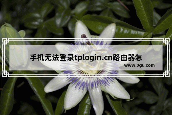 手机无法登录tplogin.cn路由器怎么办？