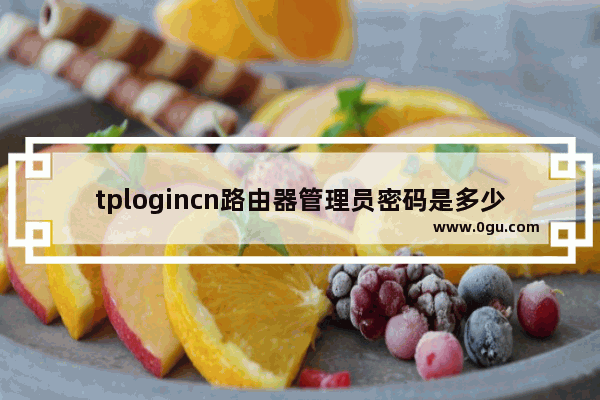 tplogincn路由器管理员密码是多少？【图解】