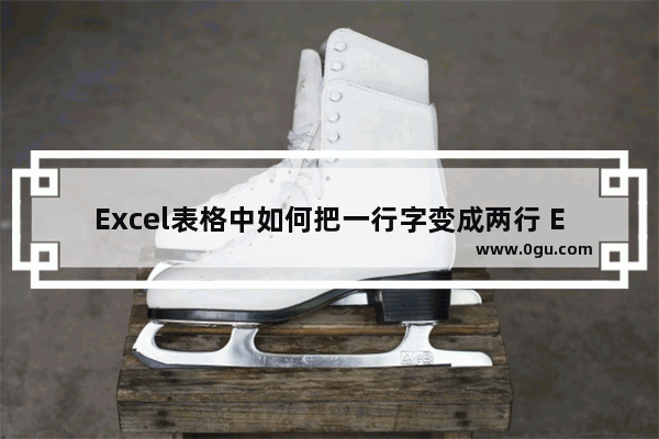 Excel表格中如何把一行字变成两行 Excel表格中把一行字变成两行的方法