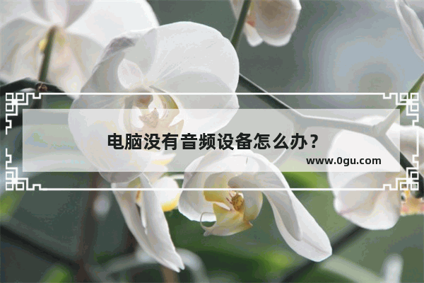 电脑没有音频设备怎么办？