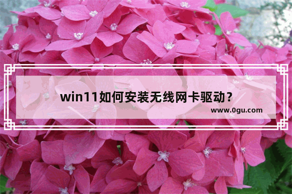 win11如何安装无线网卡驱动？