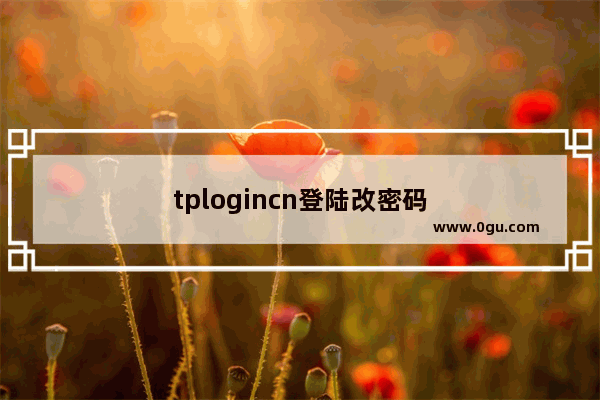 tplogincn登陆改密码