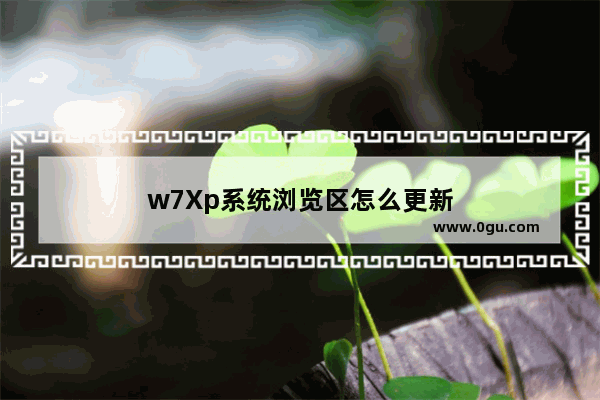 w7Xp系统浏览区怎么更新