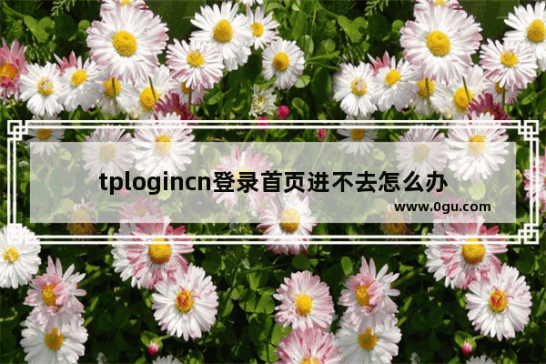 tplogincn登录首页进不去怎么办