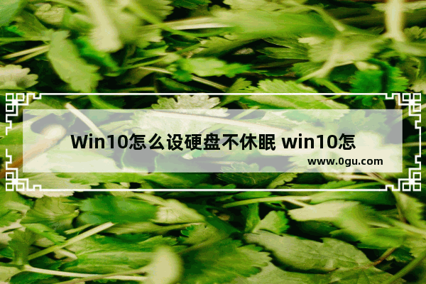 Win10怎么设硬盘不休眠 win10怎么设硬盘不休眠不关机