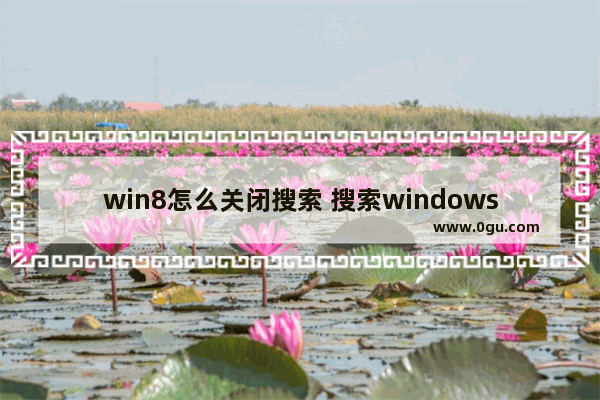 win8怎么关闭搜索 搜索windows怎么关闭