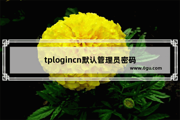 tplogincn默认管理员密码