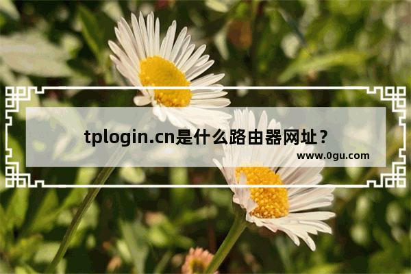 tplogin.cn是什么路由器网址？