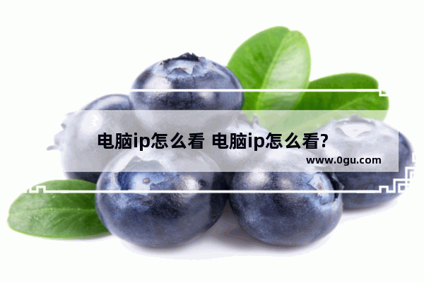 电脑ip怎么看 电脑ip怎么看?