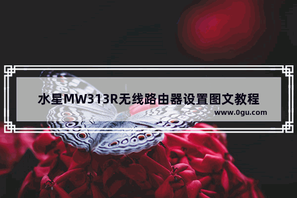 水星MW313R无线路由器设置图文教程