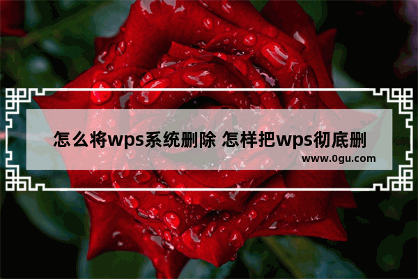 怎么将wps系统删除 怎样把wps彻底删除