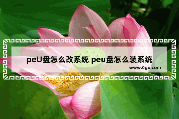 peU盘怎么改系统 peu盘怎么装系统