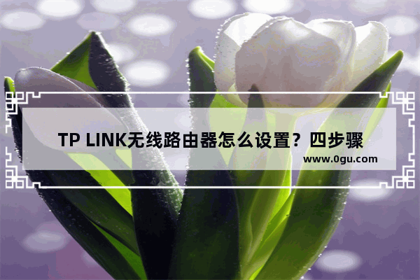 TP LINK无线路由器怎么设置？四步骤轻松搞定【图解】