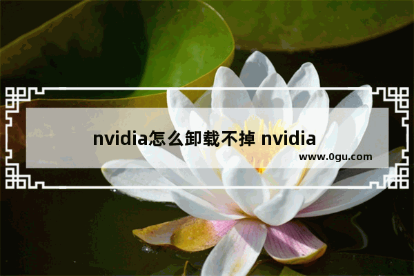 nvidia怎么卸载不掉 nvidia 卸载