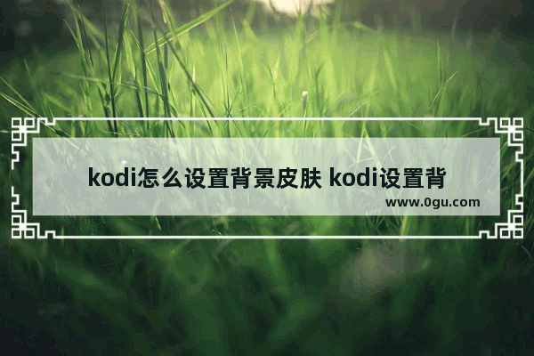 kodi怎么设置背景皮肤 kodi设置背景皮肤的方法