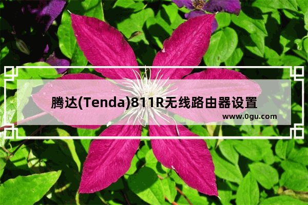 腾达(Tenda)811R无线路由器设置上网