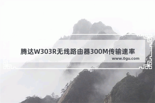 腾达W303R无线路由器300M传输速率