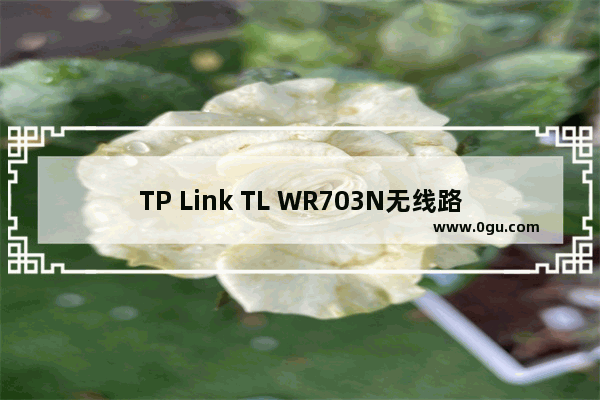 TP Link TL WR703N无线路由器无线AP模式设置上网