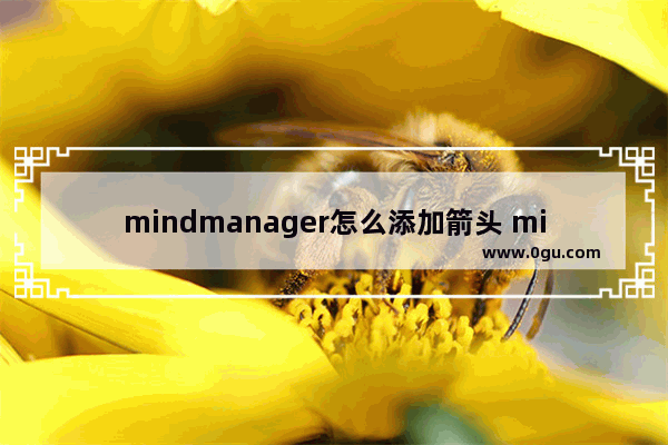 mindmanager怎么添加箭头 mindmanager添加箭头的方法