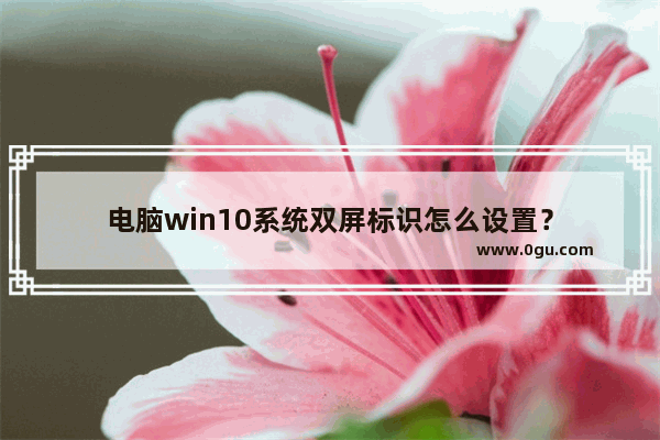 电脑win10系统双屏标识怎么设置？