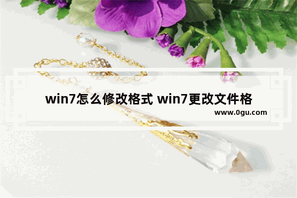 win7怎么修改格式 win7更改文件格式