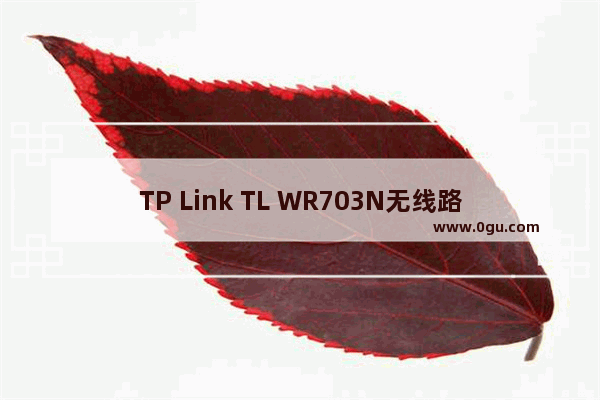 TP Link TL WR703N无线路由器桥接模式(Bridge)设置上网