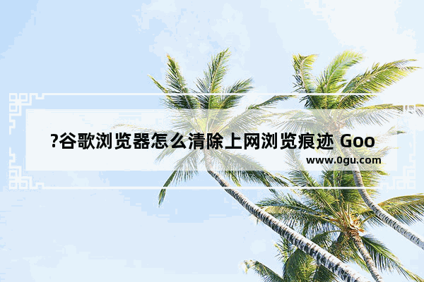 ?谷歌浏览器怎么清除上网浏览痕迹 Google Chrome清除历史记录的方法教程