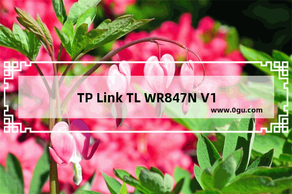 TP Link TL WR847N V1~V3 无线路由器控制小孩上网方法