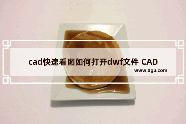 cad快速看图如何打开dwf文件 CAD快速看图打开dwf文件的方法