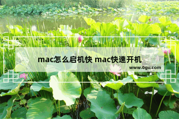 mac怎么启机快 mac快速开机