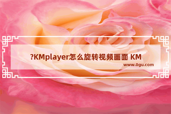 ?KMplayer怎么旋转视频画面 KMplayer倒转画面的方法教程