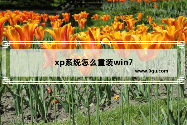 xp系统怎么重装win7