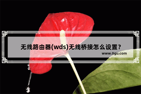 无线路由器(wds)无线桥接怎么设置？