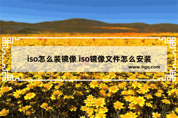 iso怎么装镜像 iso镜像文件怎么安装