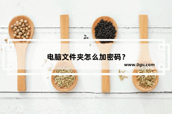 电脑文件夹怎么加密码？