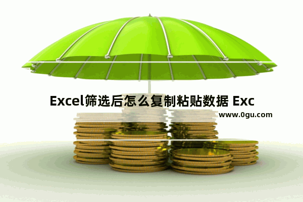 Excel筛选后怎么复制粘贴数据 Excel筛选后数据复制粘贴的方法