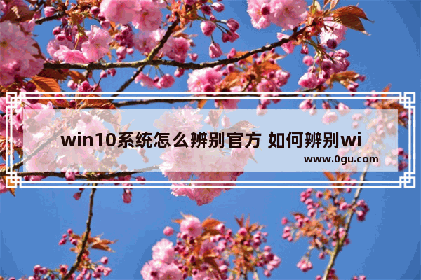 win10系统怎么辨别官方 如何辨别win10正版