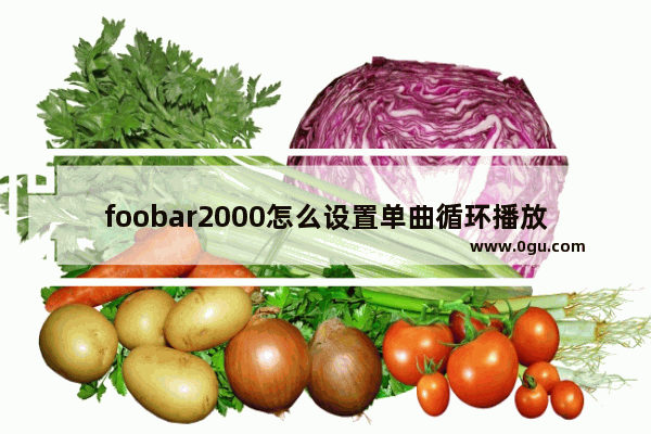 foobar2000怎么设置单曲循环播放 foobar2000设置单曲循环播放的方法