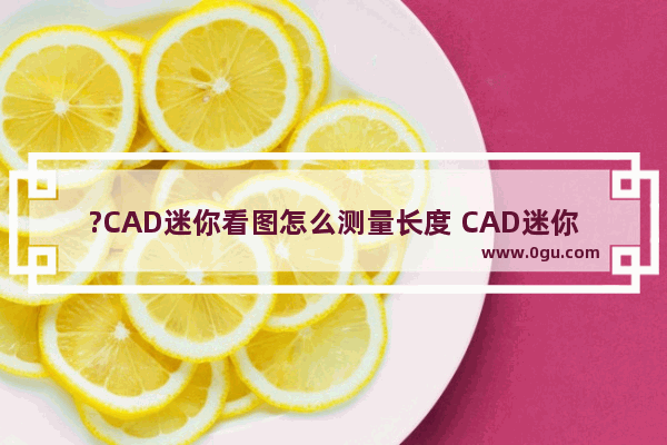 ?CAD迷你看图怎么测量长度 CAD迷你看图测量长度的方法教程