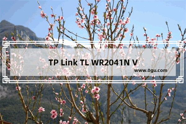 TP Link TL WR2041N V1 无线路由器修改wifi名称（密码）教程 路！