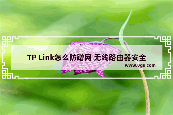 TP Link怎么防蹭网 无线路由器安全设置方法【详解】